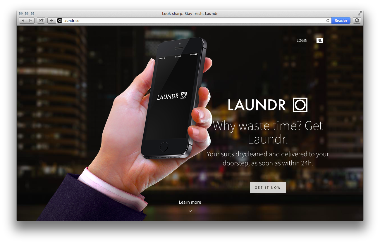 Laundr Landing Page